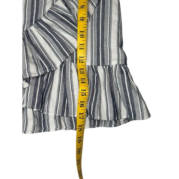 The Fifth Label Skirt Women’s Small Navy White Striped Ruffle Wrap Nautical Boho - Picture 2 of 6